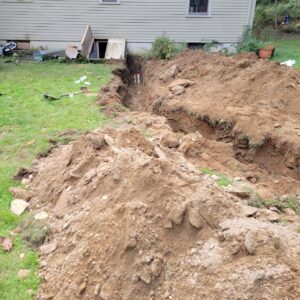 Excavation near structures in Central Massachusetts