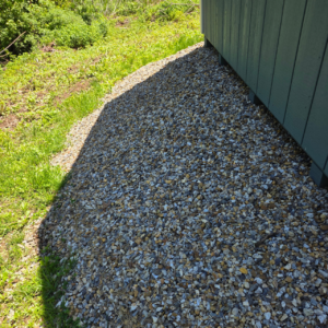French drain installation in Central Massachusetts