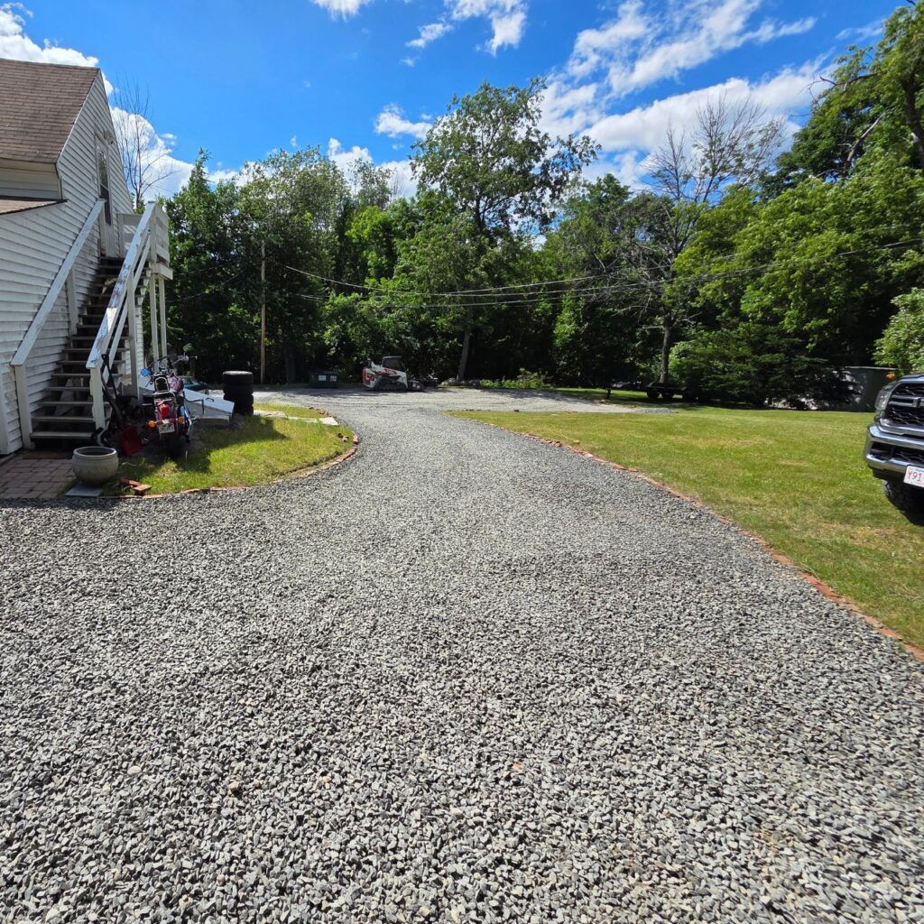 Stone access road in Central Massachusetts